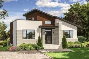 Rumah Atap Miring Satu Sisi