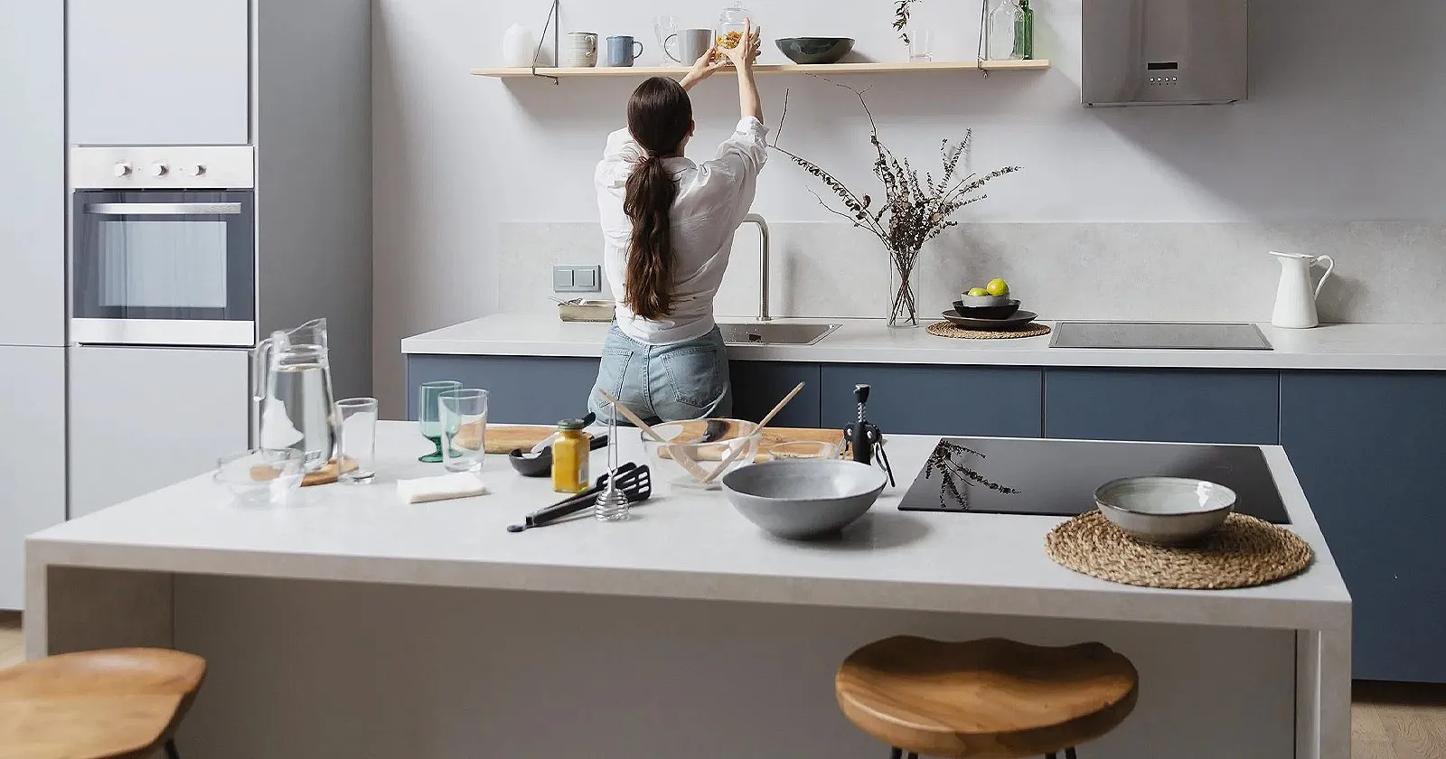 Meja Dapur Cor Minimalis