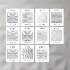 Alternative view of 3D Wallpanel 50x50