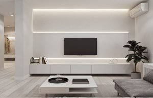 desain ruang tv minimalis modern