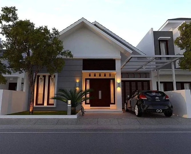 model garasi mobil sederhana samping rumah