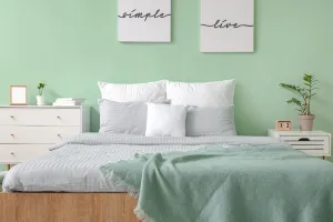 cat kamar tidur aesthetic