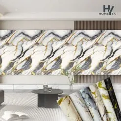 Homeya Wallpaper Sticker Vinyl Marmer Cover