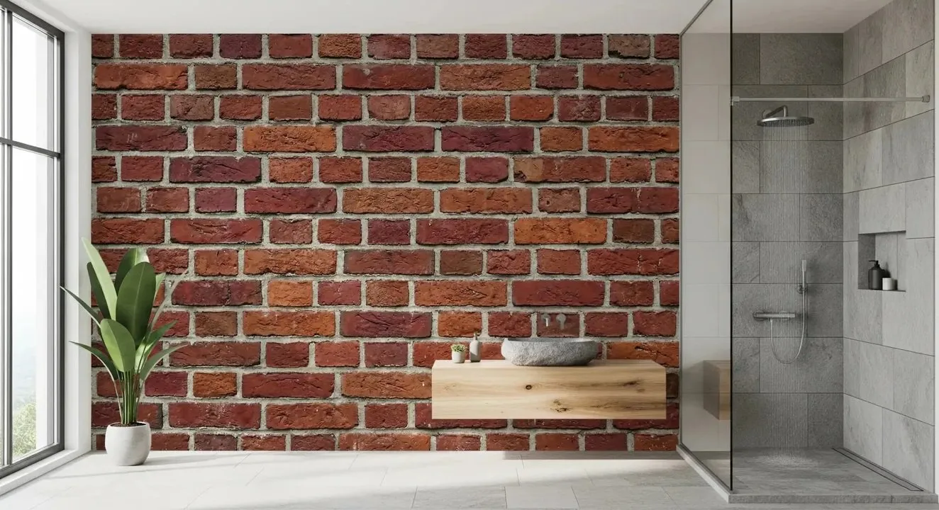 Motif Bata wallpaper dinding