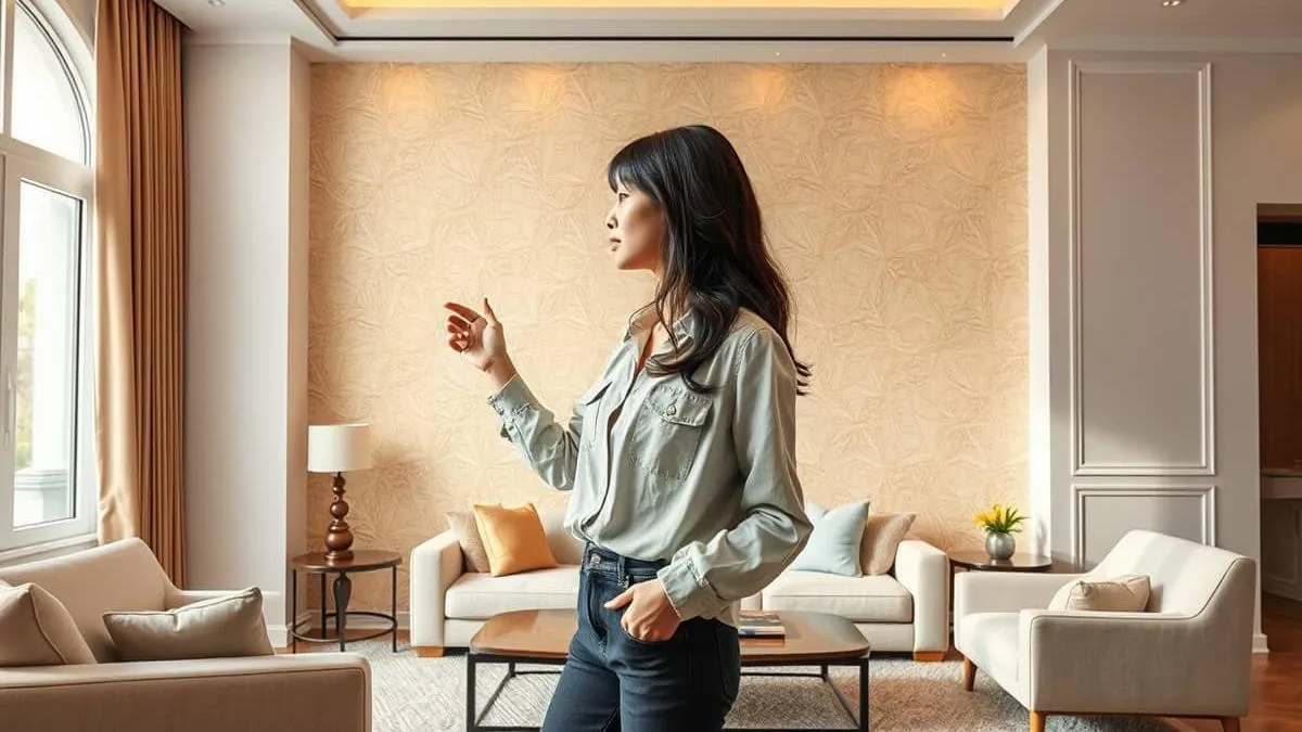 Wallpaper Dinding Cream