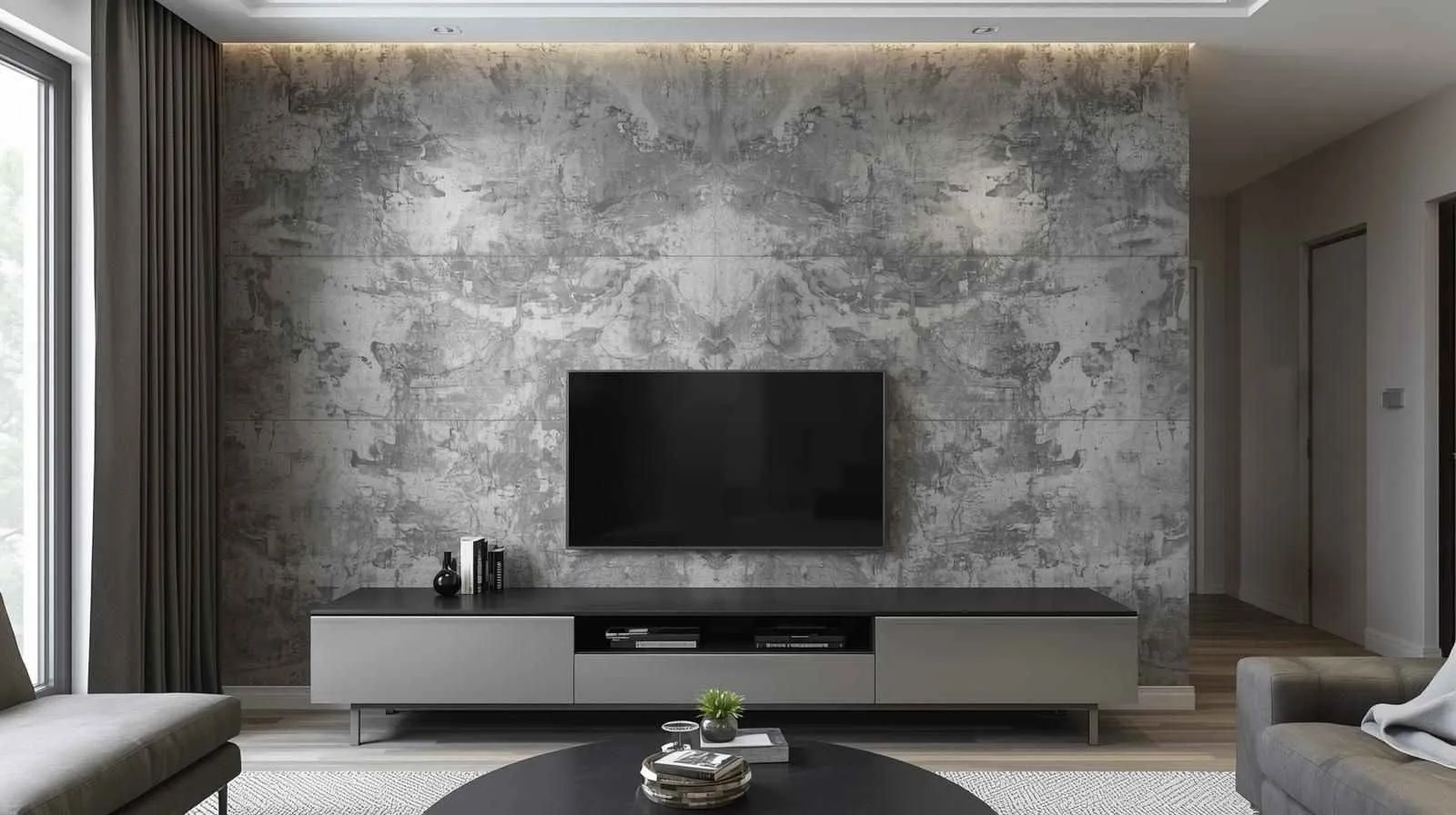 Wallpaper Dinding Motif Beton