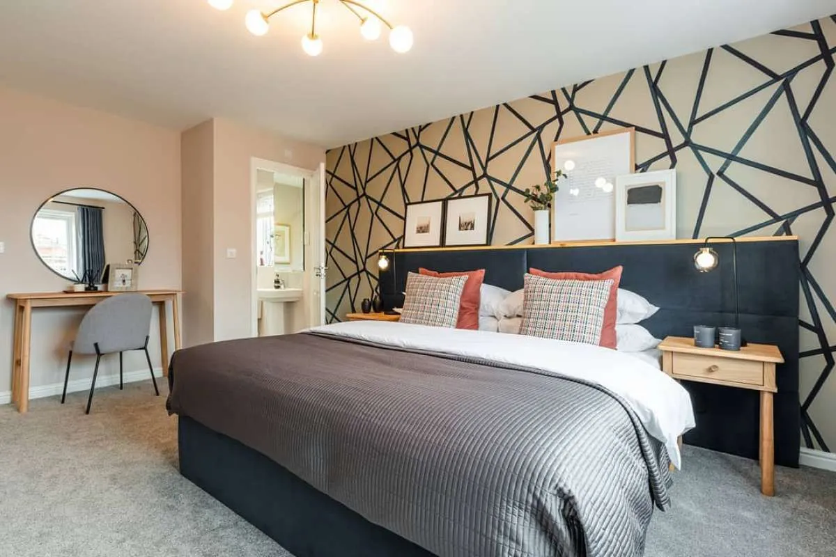 Wallpaper Dinding Motif Geometris