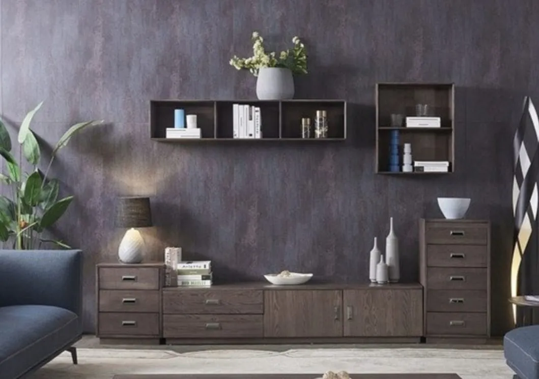 Wallpaper Dinding Warna Abu