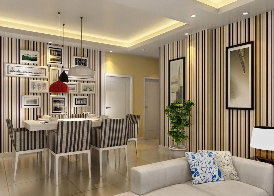 motif Wallpaper Dinding Ruang Makan