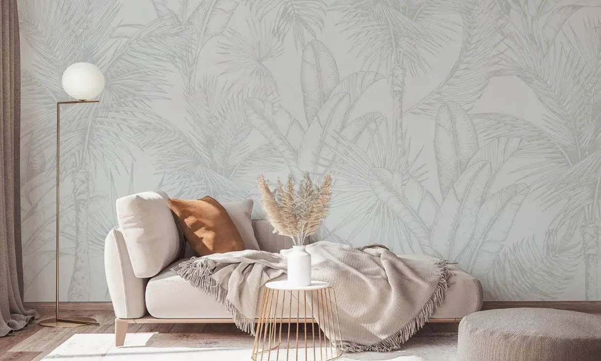 motif Wallpaper Dinding Warna Putih